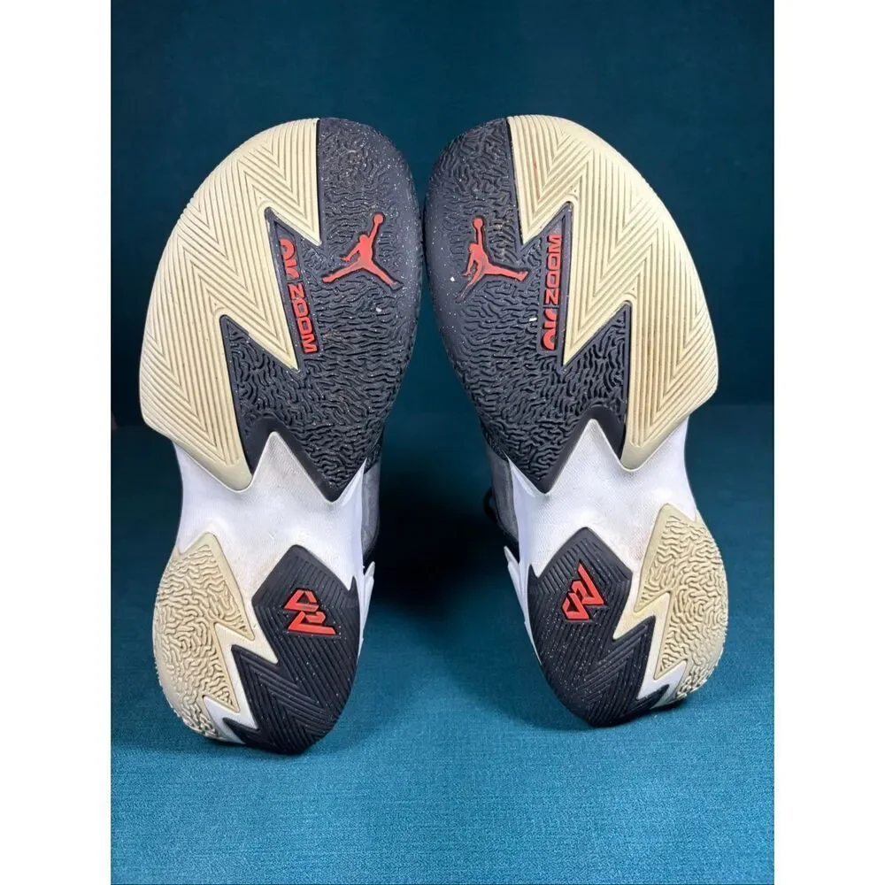 Jordan Why Not Zer0.4 PF Black Bright Crimson Basketball Shoes Men’s Size 9 DC77